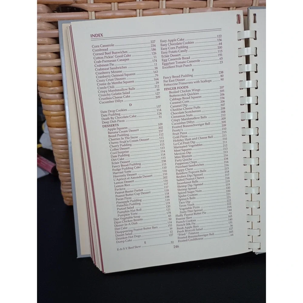 National Square‎ Dance Convention Cookbook Cincinnati, Ohio 1992 Spiral Vintage
